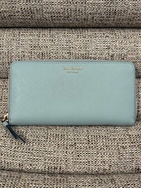 Kate Spade New York Saffiano Leather Zip-Around Continental Wallet 🩵